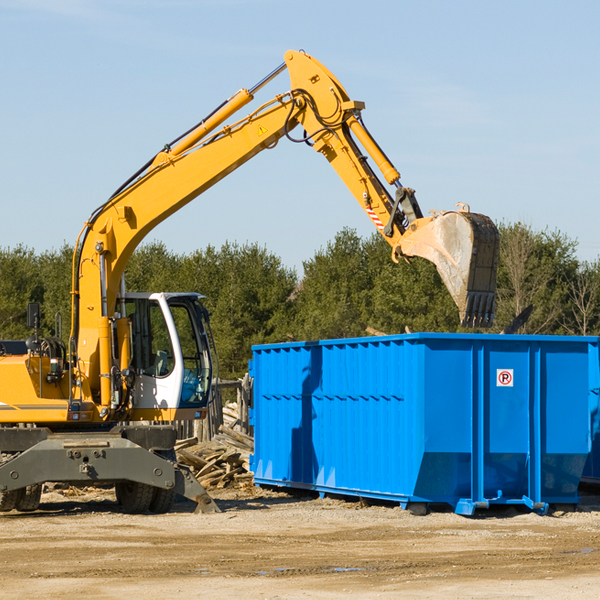 are there any restrictions on where a residential dumpster can be placed in Hublersburg